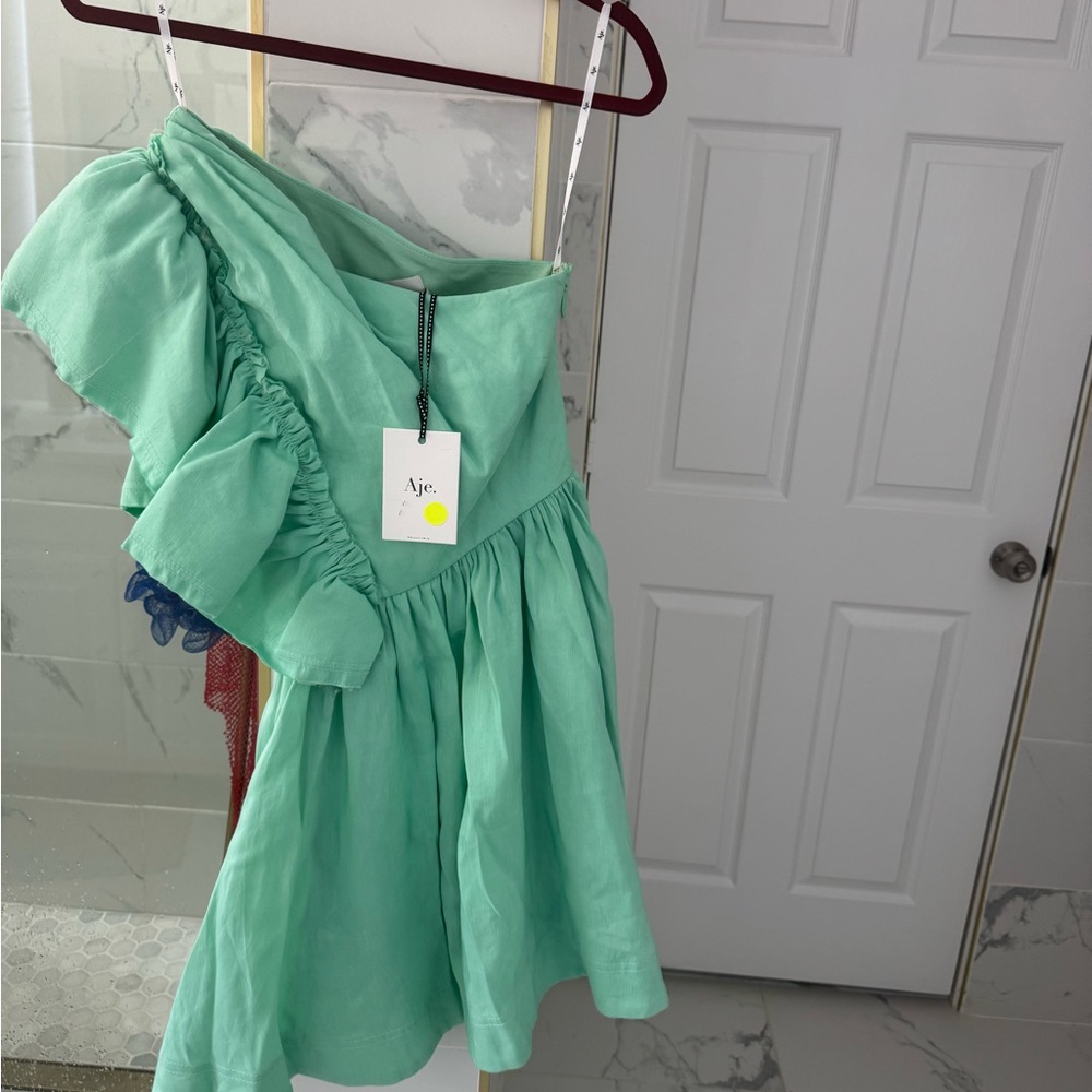 Aje Bonjour One Shoulder Mini Dress AUS size 4 / US size 0